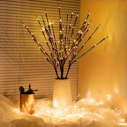 1pc, 20 LED Branch Lights - Interior Decorative Lighting For Weddings, Birthdays And Christmas - Fairy Lights With Branch Design