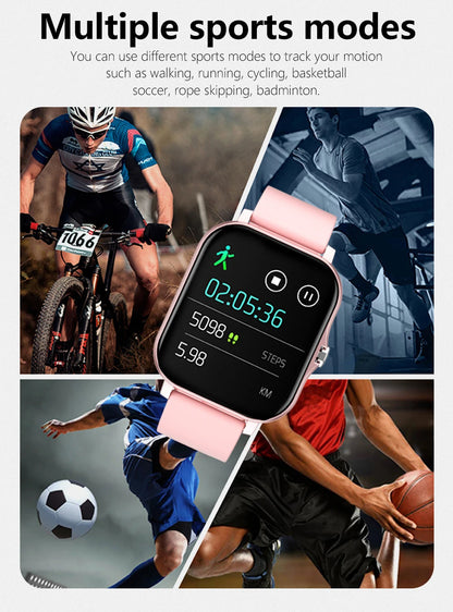 1.83'' Sports Smart Watch Fitness Clock Health Monitor Waterproof Smartwatch Wireless Call Watches for Men Women IOS Xiaomi 2025