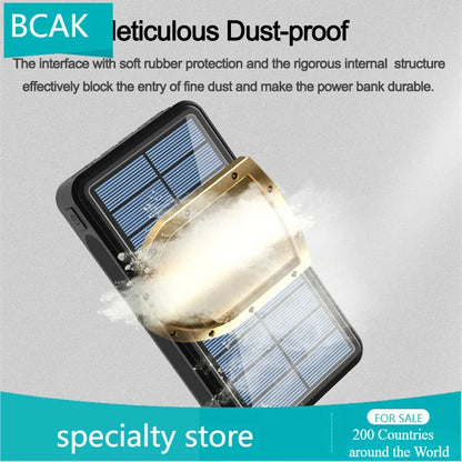 30000 MAh 100000mah 50000mah Creative BCAK Wireless Universal Power Bank  Solar Universal Power Bank  Large Capacity Universal P