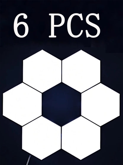 Lumini RGB Hexagonale Smart – Control Touch & Aplicație, Efecte Muzicale