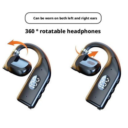 Earhooks Wireless Bluetooth 5.4 Headphones Gaming Sports Headset HiFi Stereo Noise Reduction Earbuds Earphone With Microphone