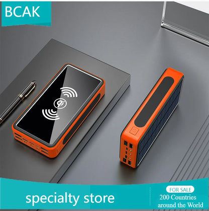 30000 MAh 100000mah 50000mah Creative BCAK Wireless Universal Power Bank  Solar Universal Power Bank  Large Capacity Universal P