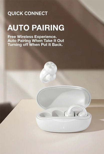 Earring Wireless Earbuds Bluetooth 5.3 Earphone Open Ear Headphones Air Conduction for Sport Running Painless Wearing Headset