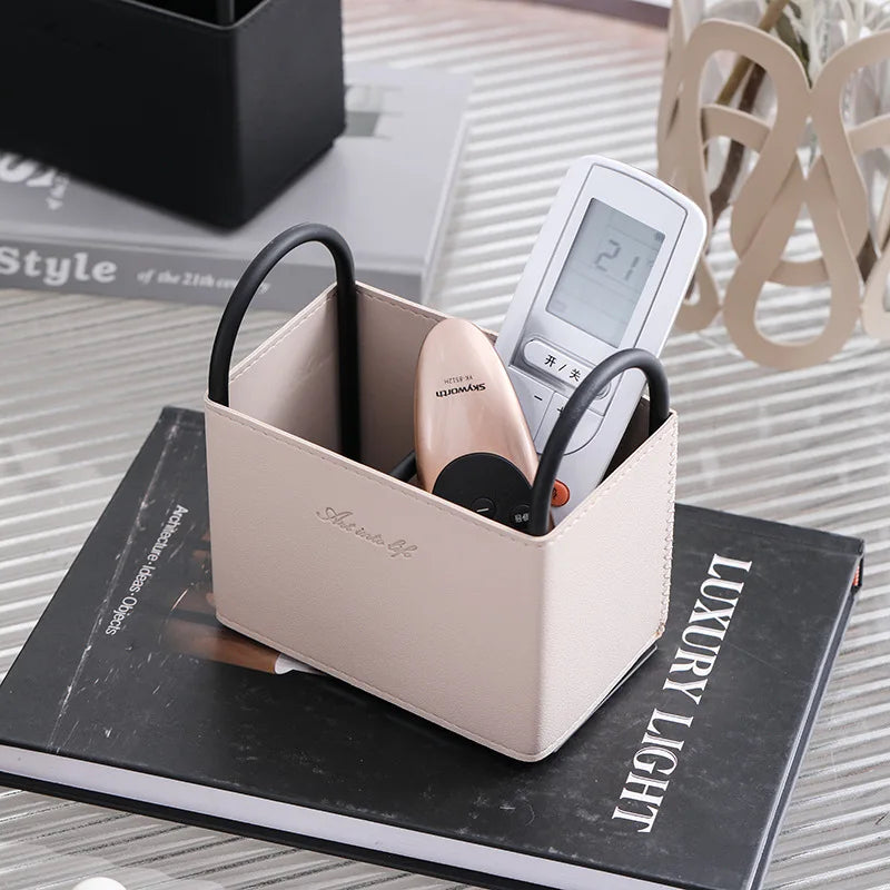 Creative Multifunctional Storage Baskets Simple Desktop Makeup Brush Stationery Home Decor Storage Box Accessories Ornaments