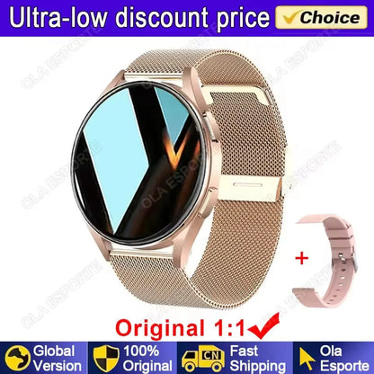 2025 New Women SmartWatch Bluetooth Call Lady Watches Sport Waterproof  Heart Rate  Sleep Smart Watch for  Women Present Gift