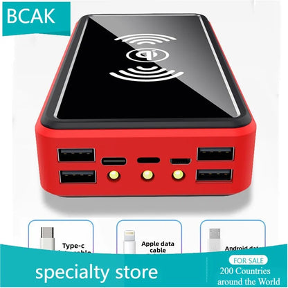 30000 MAh 100000mah 50000mah Creative BCAK Wireless Universal Power Bank  Solar Universal Power Bank  Large Capacity Universal P