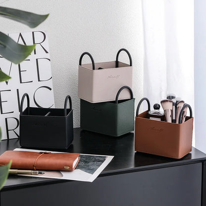 Creative Multifunctional Storage Baskets Simple Desktop Makeup Brush Stationery Home Decor Storage Box Accessories Ornaments