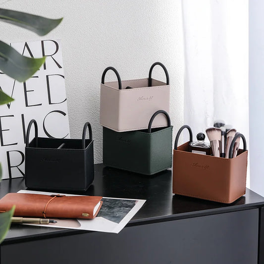 Creative Multifunctional Storage Baskets Simple Desktop Makeup Brush Stationery Home Decor Storage Box Accessories Ornaments
