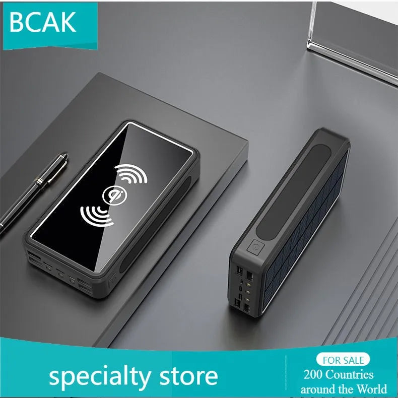 30000 MAh 100000mah 50000mah Creative BCAK Wireless Universal Power Bank  Solar Universal Power Bank  Large Capacity Universal P