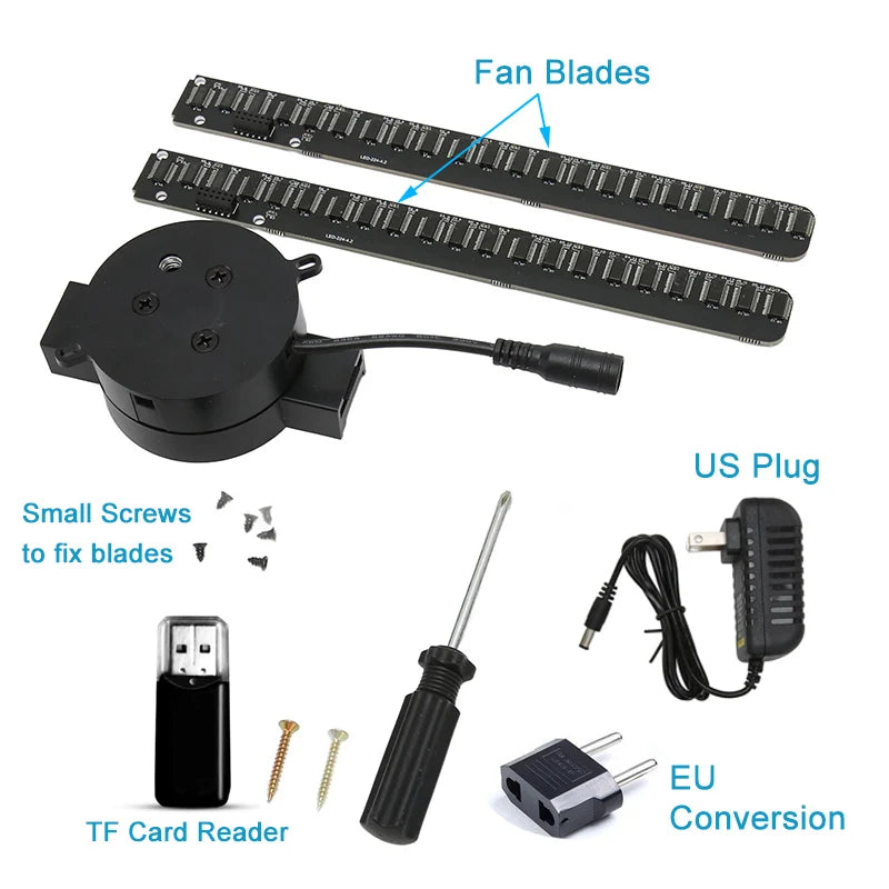 3D Hologram Fan 42CM – Proiector Holografic WiFi, Ideal pentru Store Display & Party