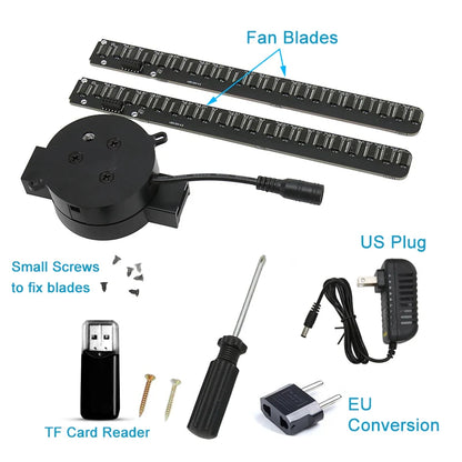 3D Hologram Fan 42CM – Proiector Holografic WiFi, Ideal pentru Store Display & Party