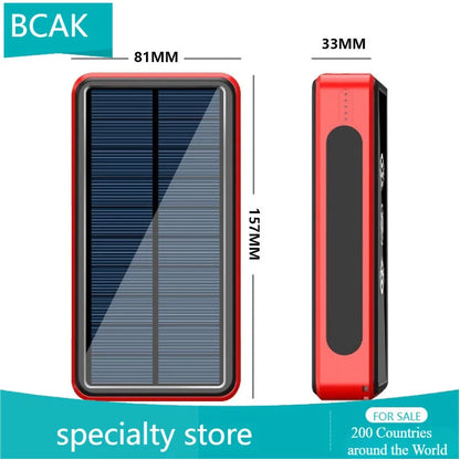 30000 MAh 100000mah 50000mah Creative BCAK Wireless Universal Power Bank  Solar Universal Power Bank  Large Capacity Universal P