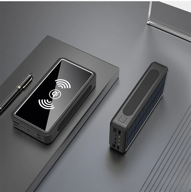 30000 MAh 100000mah 50000mah Creative BCAK Wireless Universal Power Bank  Solar Universal Power Bank  Large Capacity Universal P