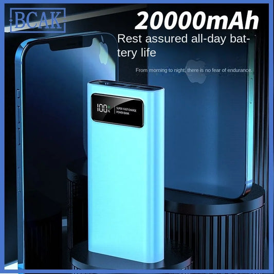 Power bank 20000mAh large capacity two-way PD flash charging live broadcast applicable to all mobile phones BCAK