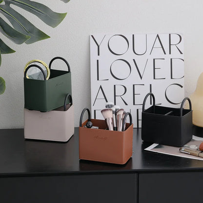 Creative Multifunctional Storage Baskets Simple Desktop Makeup Brush Stationery Home Decor Storage Box Accessories Ornaments