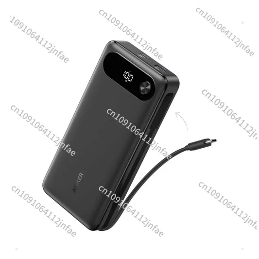 Power Bank 20,000mAh Portable Charger with Built-in USB-C Cable 87W Max Fast Charging Battery Pack 2 USB-C and 1 USB-A