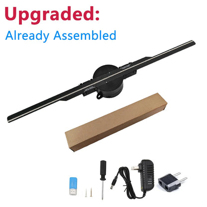 3D Hologram Fan 42CM – Proiector Holografic WiFi, Ideal pentru Store Display & Party