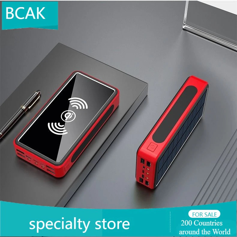 30000 MAh 100000mah 50000mah Creative BCAK Wireless Universal Power Bank  Solar Universal Power Bank  Large Capacity Universal P