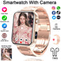 2025 New Smart Watch Men Women Camera Take Photos Record Video Health Monitor Sports Fitness Waterproof BT Call Smartwatch