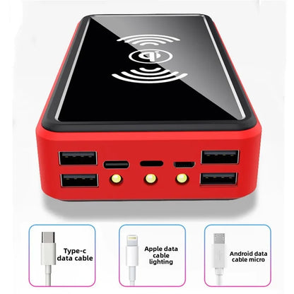30000 MAh 100000mah 50000mah Creative BCAK Wireless Universal Power Bank  Solar Universal Power Bank  Large Capacity Universal P