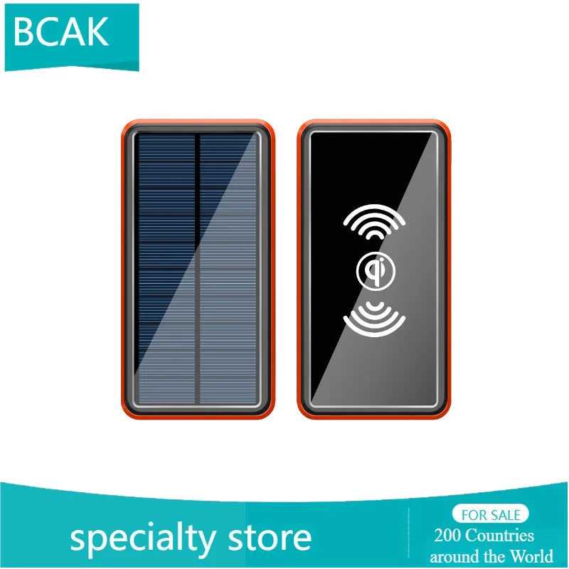 30000 MAh 100000mah 50000mah Creative BCAK Wireless Universal Power Bank  Solar Universal Power Bank  Large Capacity Universal P
