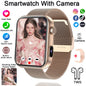 2025 New Smart Watch Men Women Camera Take Photos Record Video Health Monitor Sports Fitness Waterproof BT Call Smartwatch