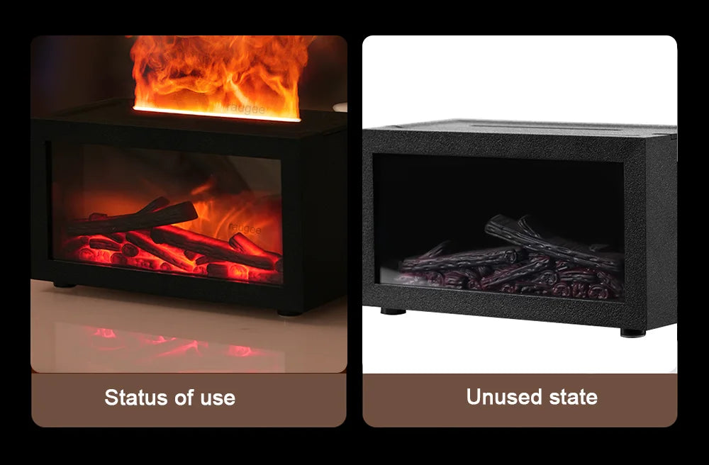 Umidificator cu Efect de Flacără & Difuzor de Aromă – Aromaterapie pentru Acasă