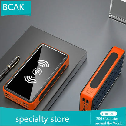 30000 MAh 100000mah 50000mah Creative BCAK Wireless Universal Power Bank  Solar Universal Power Bank  Large Capacity Universal P