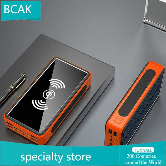 30000 MAh 100000mah 50000mah Creative BCAK Wireless Universal Power Bank  Solar Universal Power Bank  Large Capacity Universal P